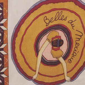 Hermes Cashmere Scarf 140cm "Belles du Mexique"